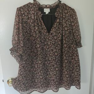 Ava and Viv floral blouse